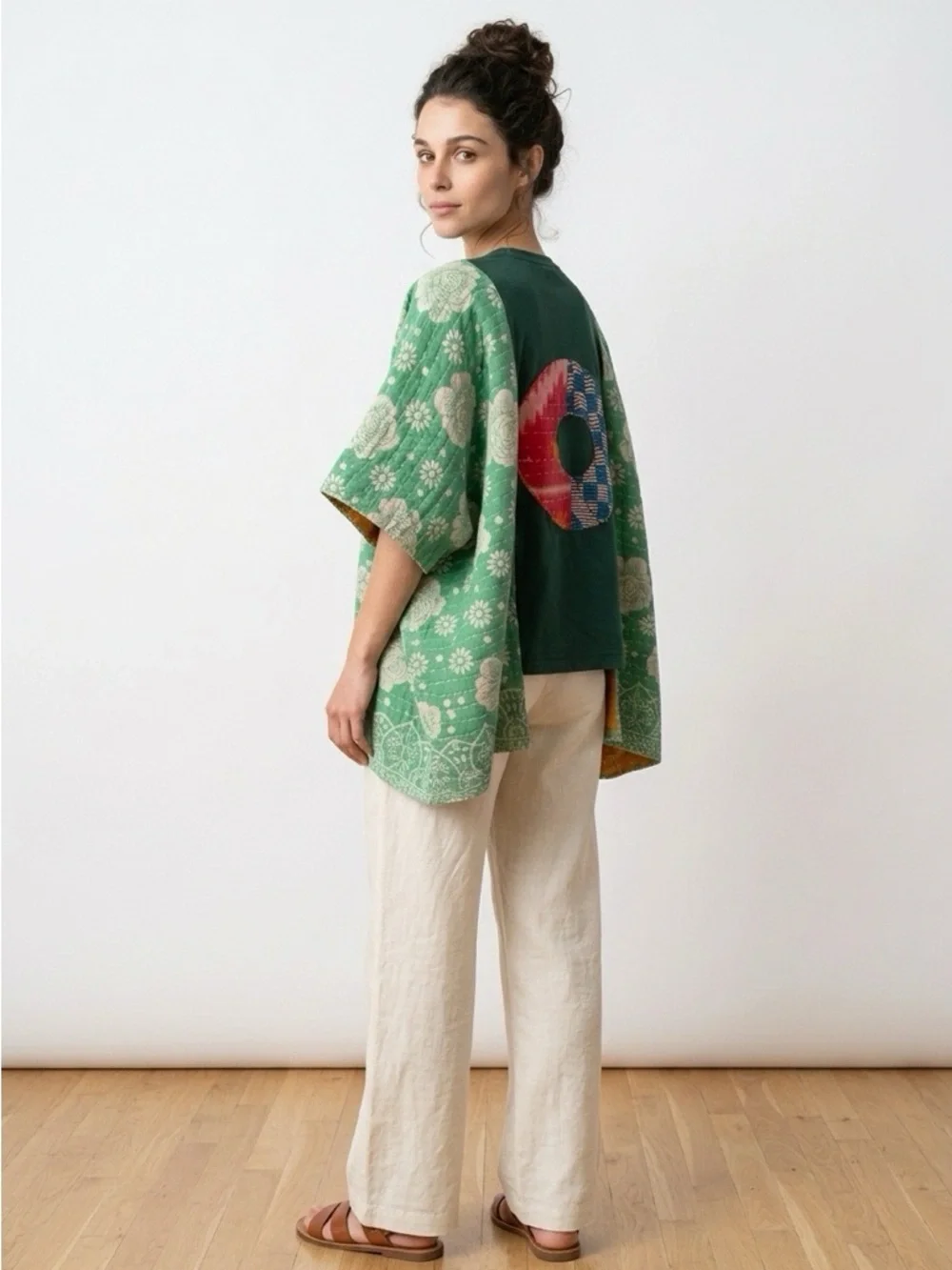 Handcrafted Upcycled PHISH Kantha Tunic NWT One Size - Picture 7 of 16